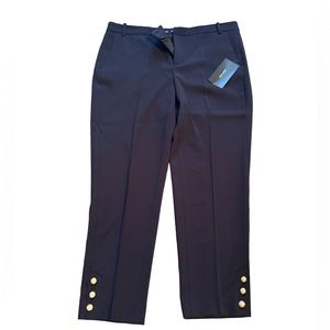 ✨BNWT✨ Zara Pearl button detail navy pants size L